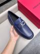 Ferragamo Man Blue Calfskin Business Leather Shoes 0428102 (7)_th.jpg